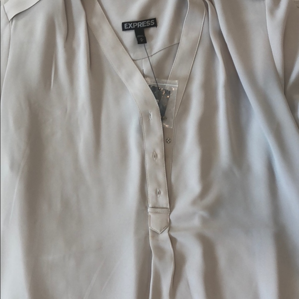 BNWT M EXPRESS fashion cream nude top blouse